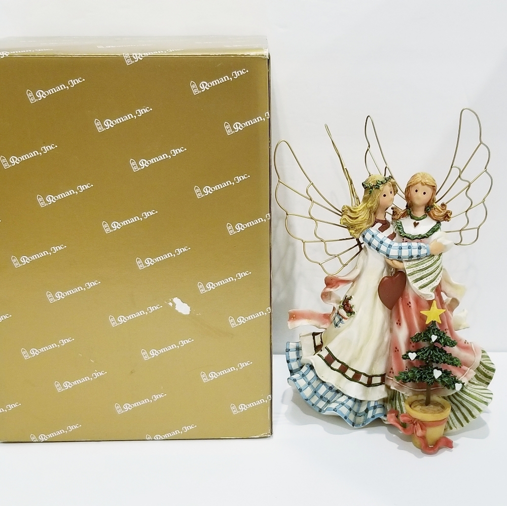 Roman Inc. Christmas Angels Decrotive Figurines - 2003 Shelly Rasche